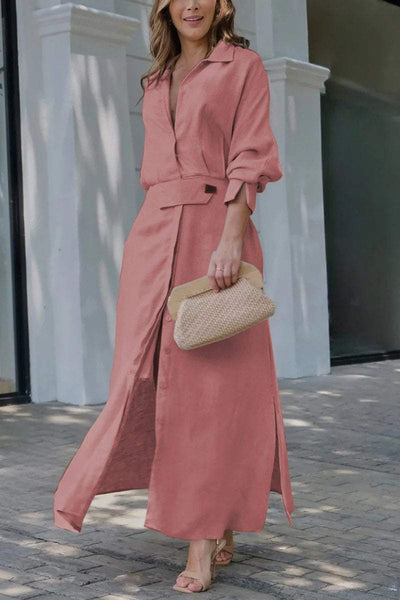 Jeanette™ | V-Neck Maxi Dress