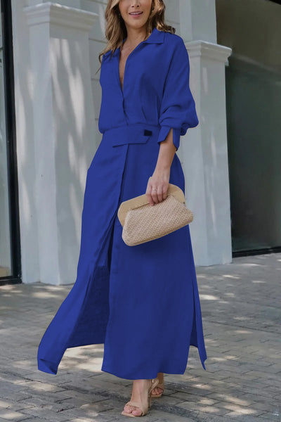 Jeanette™ | V-Neck Maxi Dress