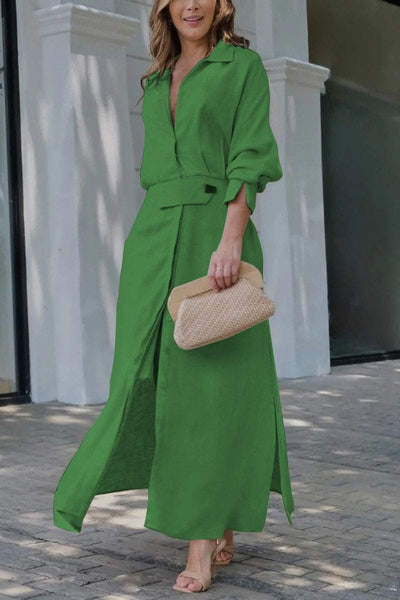 Jeanette™ | V-Neck Maxi Dress