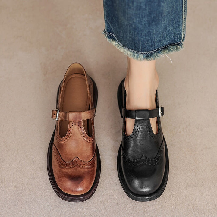 Mattea™ | Elegant Mary Janes Made Of Leather