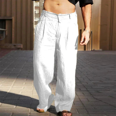 Salvero™ | Linen Trousers with Wide Legs
