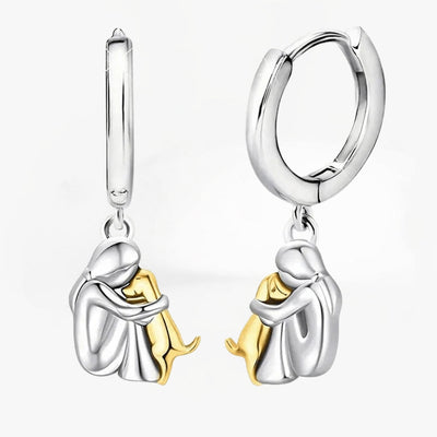 Romy & Rose™ | Earrings with Dog Icon (Round Closure)