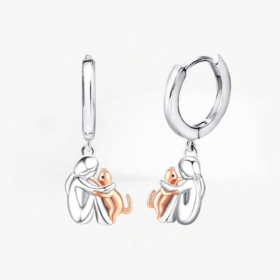 Romy & Rose™ | Cat Icon Earrings (Round Closure)