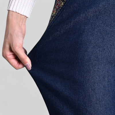 Maira™ | Stylish Jeans with Side Pockets & Elastic Waist