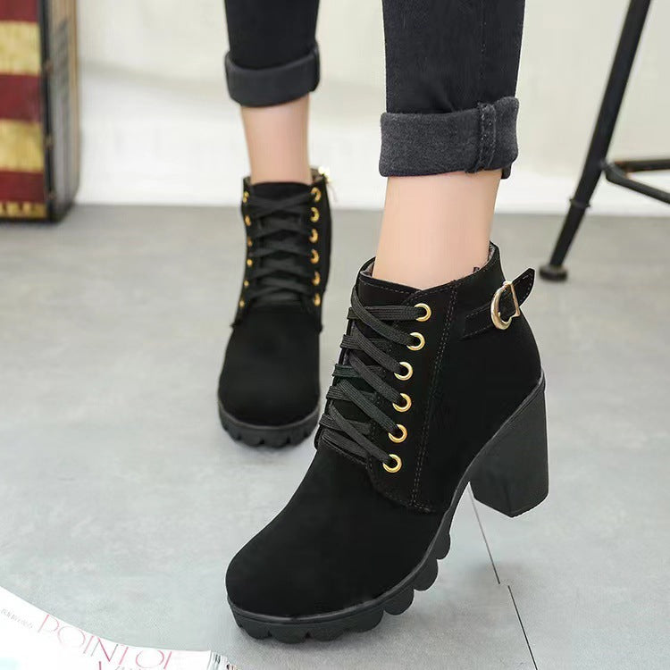 Yara™ | Thick Block Heel Boots with Orthopaedic
