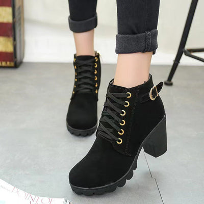 Yara™ | Thick Block Heel Boots with Orthopaedic