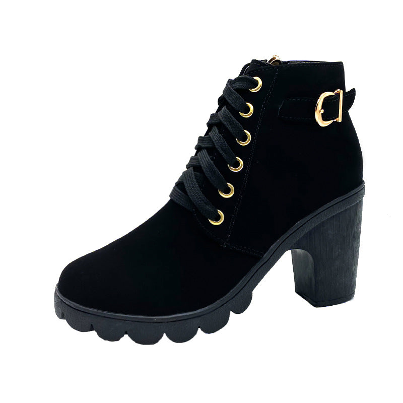 Yara™ | Thick Block Heel Boots with Orthopaedic