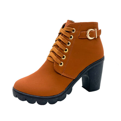Yara™ | Thick Block Heel Boots with Orthopaedic