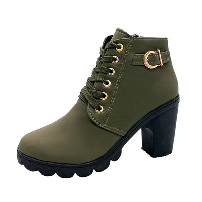 Yara™ | Thick Block Heel Boots with Orthopaedic