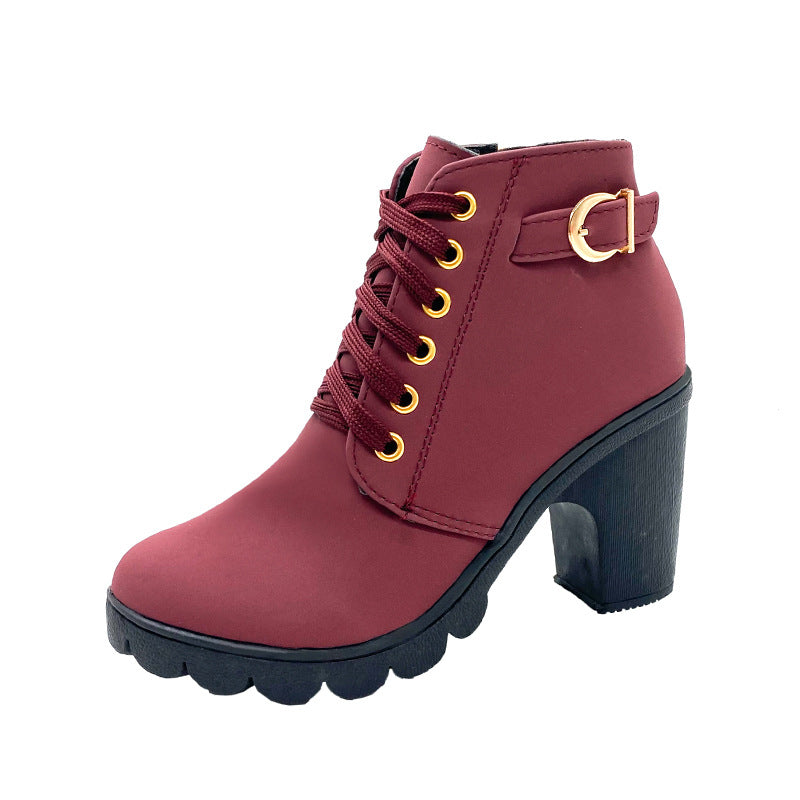 Yara™ | Thick Block Heel Boots with Orthopaedic