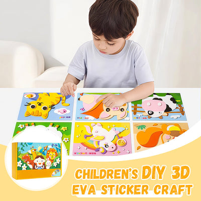 DIY 3D EVA Craft Stickers for Kids