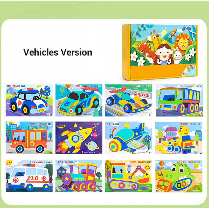 DIY 3D EVA Craft Stickers for Kids