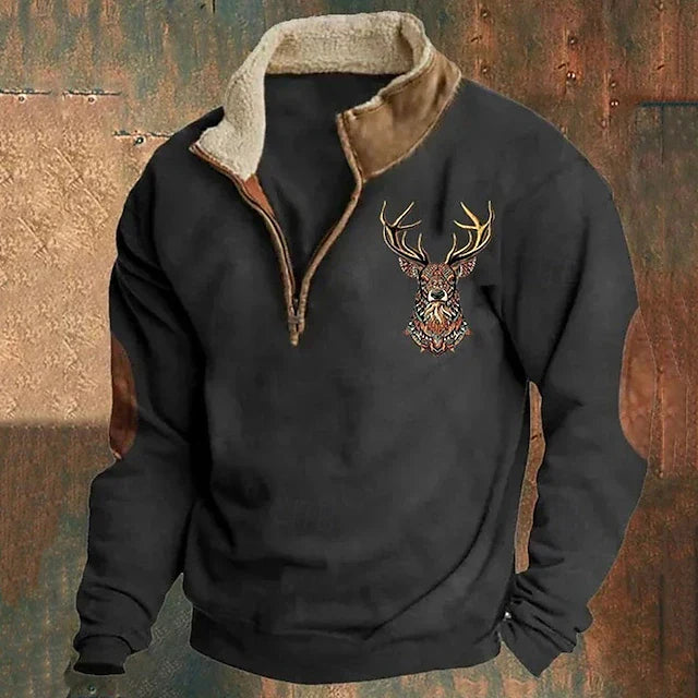 Christos™ | Sweater with Deer Detail