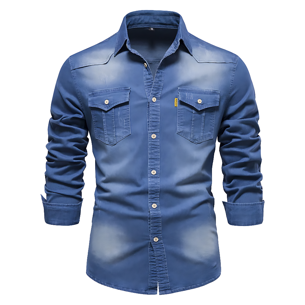 Jim™ | Casual Cotton & Denim Shirt