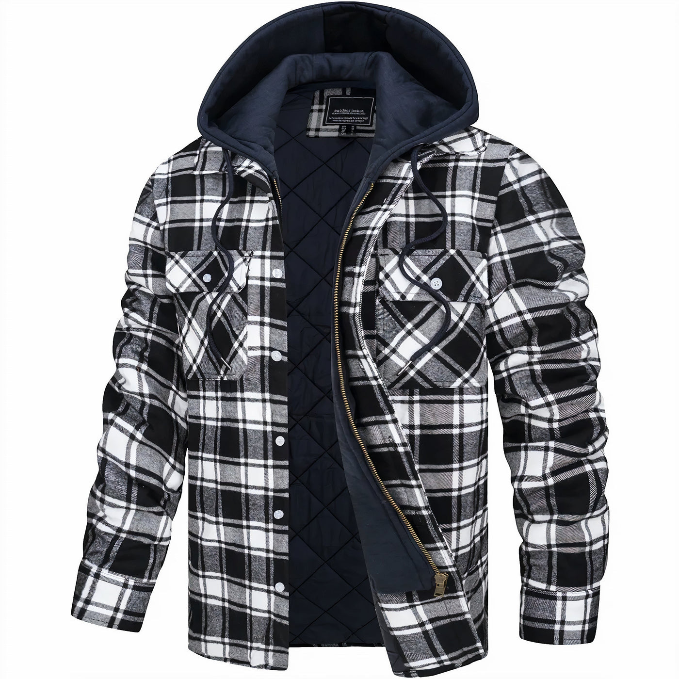 Julius™ | Checked Jacket with Zipper