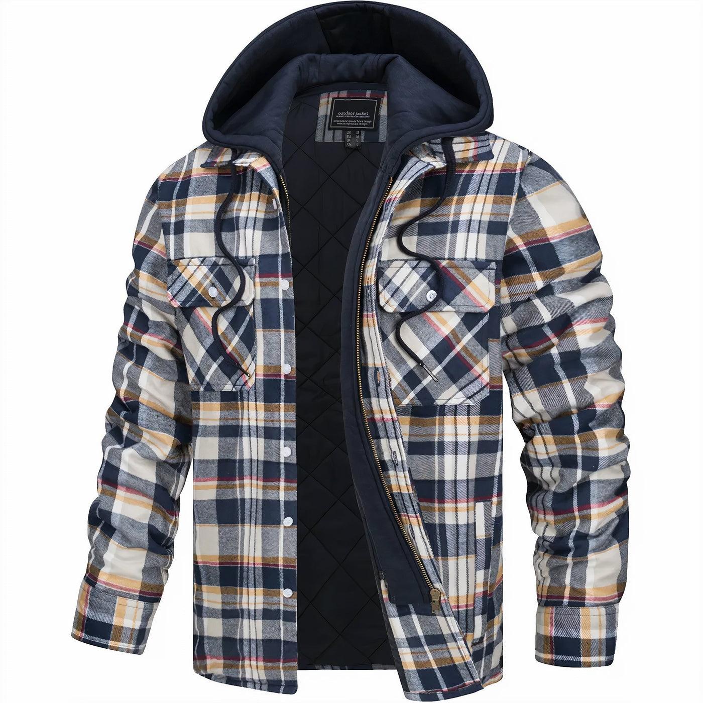 Julius™ | Checked Jacket with Zipper