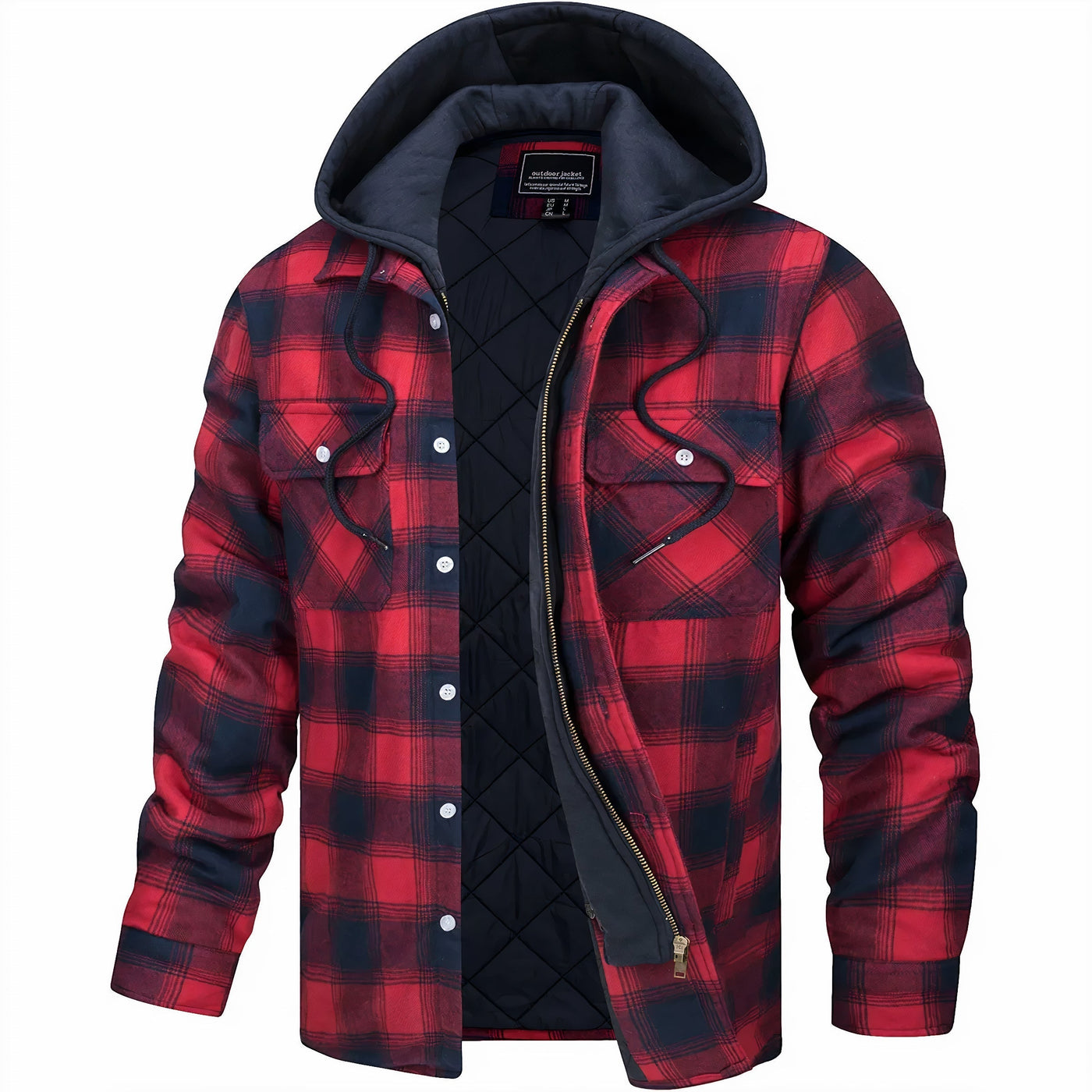 Julius™ | Checked Jacket with Zipper
